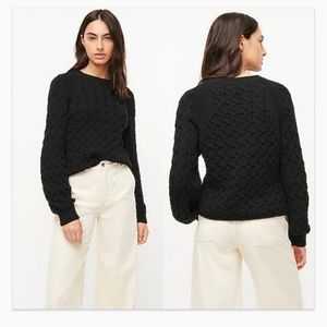 J. Crew Cable Knit Long Sleeve 100% Cotton Sweater